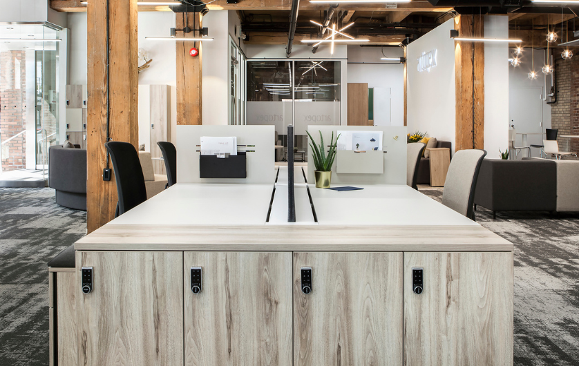 Lockers on shared tables