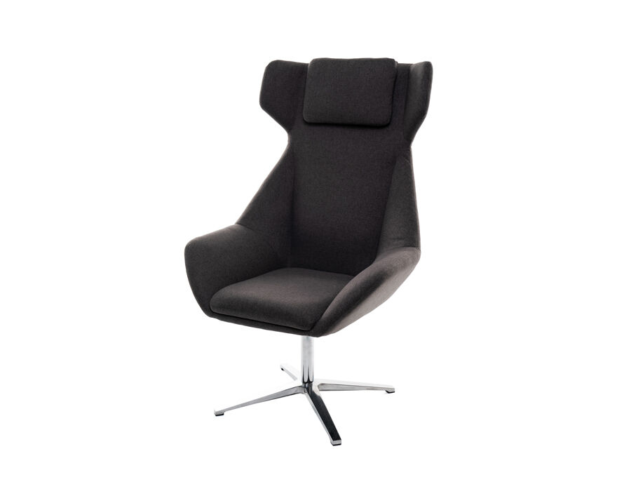 Fjord lounge chair high backrest