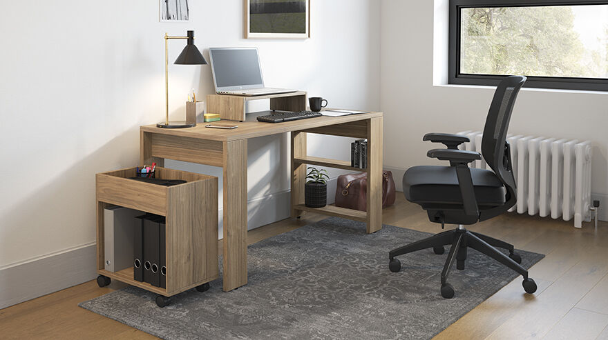 Bureau droit 180x80cm Haworth simple - Mobilier Bureau Pro