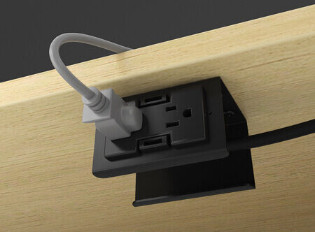 Mobile socket AC-ECM + E2-EDT bracket