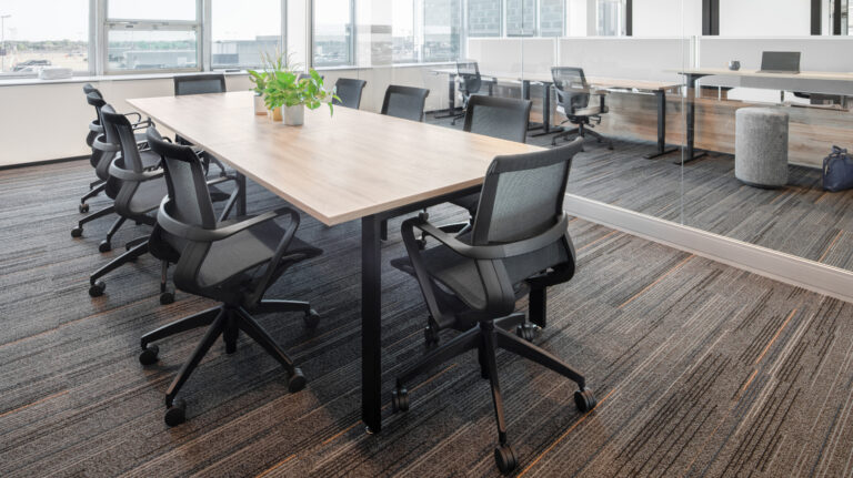 Artopex Take Off Conference Table and Hanso chairs - Montreal Airport