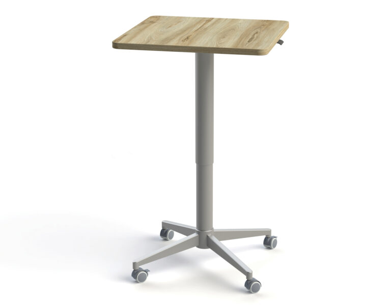 Artopex Adjustable Meeting Tables - Square Rounded Corners - Sesame_Silver 1920X0