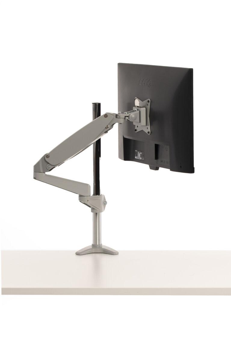 Support arm for flat screen, double extension